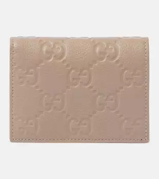 GG Миниатюрный кожаный кошелек с тиснением Gucci, Rocky / Rocky