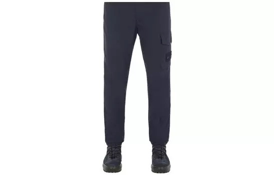 GHOST PIECES брюки-карго мужские темно-синие Stone Island, синий