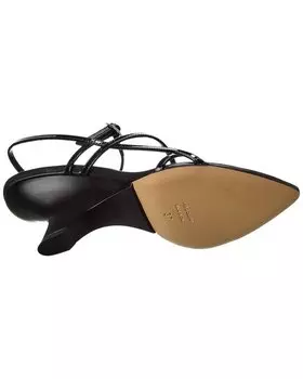 Gia Borghini Лакированные босоножки с пяткой на пятке Gia 26, черный