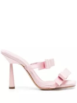 GIABORGHINI атласные мюли Galantine 100, розовый