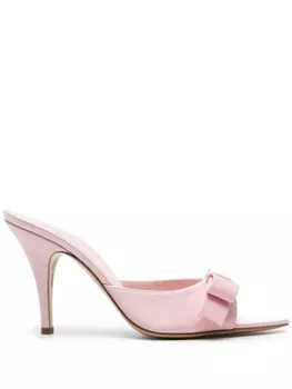 GIABORGHINI атласные мюли Honorine 100, розовый