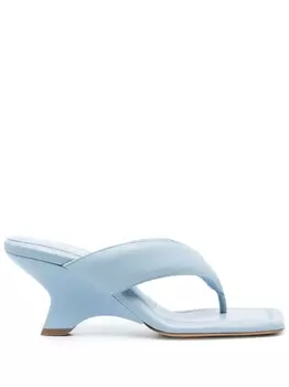 GIABORGHINI мюли Gia 6 с дутыми ремешками, синий