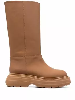 GIABORGHINI сапоги на массивной подошве, коричневый