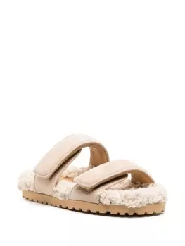 GIABORGHINI шлепанцы Alvine с подкладкой из овчины, коричневый