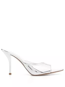 GIABORGHINI x Pernille Teisbaek Perni 100mm mules, серебристый