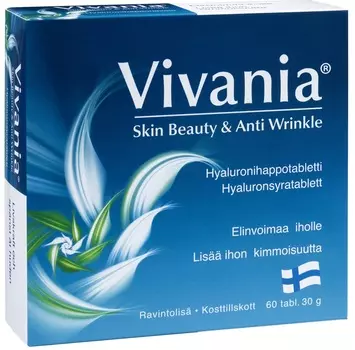 Гиалуроновая кислота Myllrin Vivania Skin Beauty & Anti Wrinkle, 60 таблеток