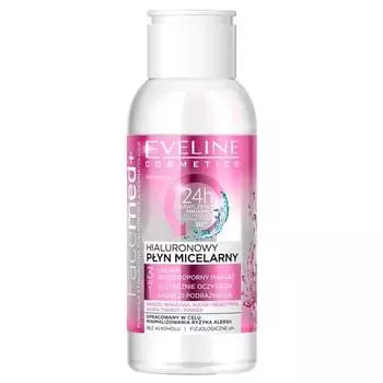 Гиалуроновая мицеллярная жидкость 3в1, 100 мл Eveline Cosmetics, Facemed
