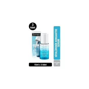 Гиалуроновая сыворотка Neutrogena Hydro Boost, 3 упаковки по 15 мл