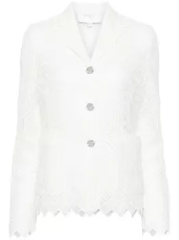 Giambattista Valli блейзер в технике макраме, белый