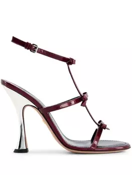 Giambattista Valli босоножки Love Bow, коричневый