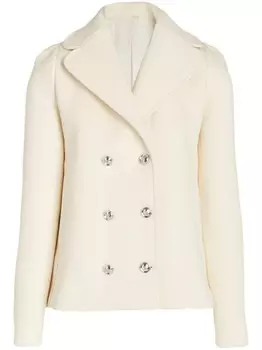 Giambattista Valli габардиновый блейзер, серый