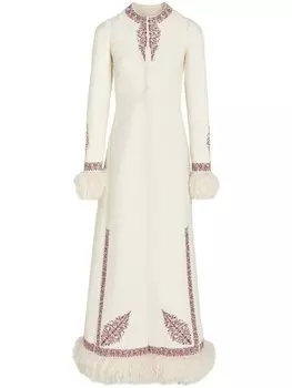 Giambattista Valli пальто с узором пейсли, серый