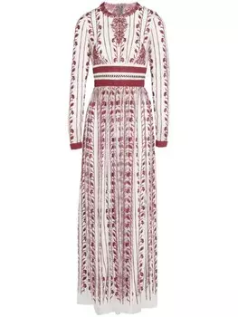 Giambattista Valli платье с узором пейсли, красный