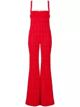 Giambattista Valli расклешенный комбинезон, красный