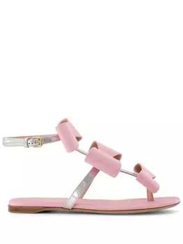 Giambattista Valli сандалии с бантом, розовый
