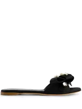 Giambattista Valli сандалии с кристаллами, черный