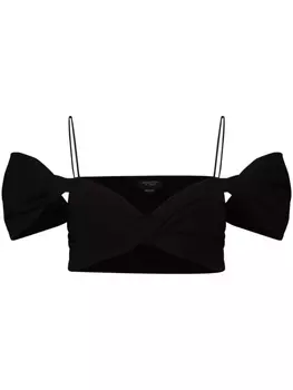 Giambattista Valli топ-бандо с драпировкой, черный