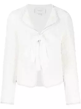 Giambattista Valli твидовый жакет, белый