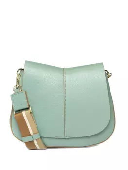 GIANNI CHIARINI маленькая кожаная сумка Helena Round, зеленый