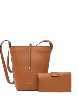 GIANNI CHIARINI сумка-ведро со съемным кошельком, коричневый