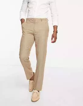 Gianni Feraud коричневые костюмные брюки в клетку