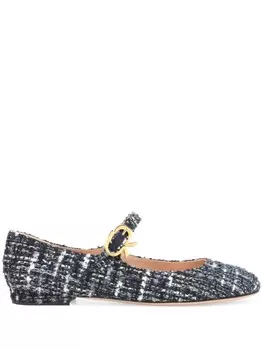 Gianvito Rossi 50 мм балетки Mary Ribbon, черный