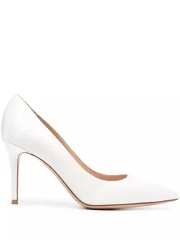 Gianvito Rossi атласные туфли-лодочки, нейтральный цвет