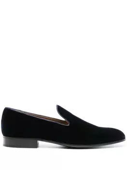 Gianvito Rossi бархатные лоферы Jean, синий