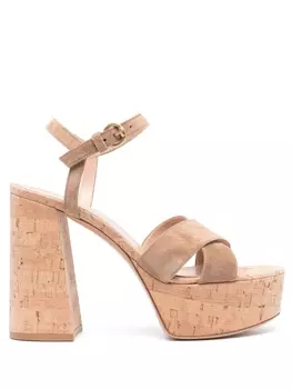 Gianvito Rossi босоножки Bebe 120, коричневый