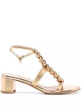 Gianvito Rossi босоножки Capua 45, золотистый