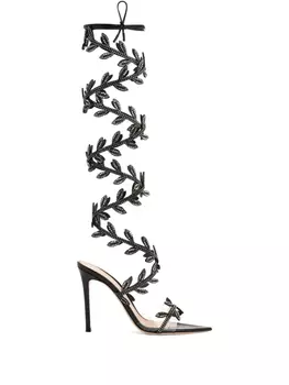 Gianvito Rossi босоножки Crystal Flavia 105, черный