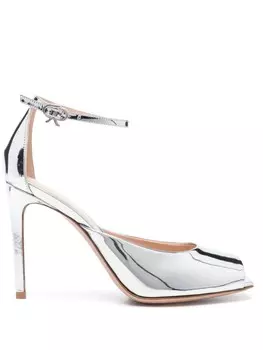 Gianvito Rossi босоножки Ethel 95, серебряный