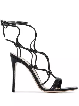 Gianvito Rossi босоножки Giza 105, черный