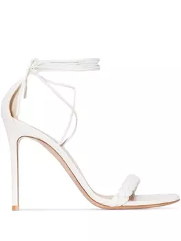Gianvito Rossi босоножки Leomi 105 с ремешками, белый
