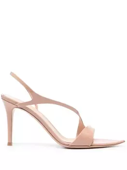 Gianvito Rossi босоножки Mayfair 85, нейтральный цвет