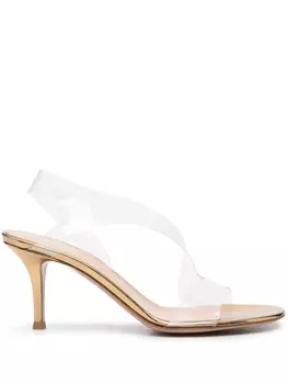 Gianvito Rossi босоножки Metropolis 70, нейтральный цвет