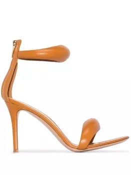 Gianvito Rossi босоножки на каблуке, коричневый