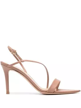 Gianvito Rossi босоножки на каблуке, нейтральный цвет