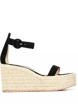 Gianvito Rossi босоножки на танкетке, черный