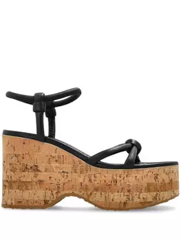 Gianvito Rossi босоножки на танкетке, черный