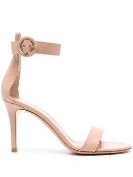 Gianvito Rossi босоножки Portofino 85, нейтральный цвет