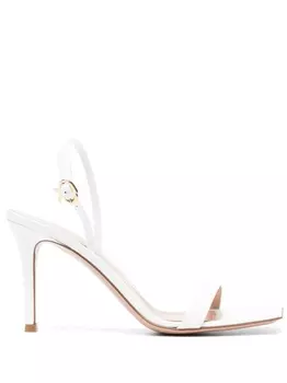 Gianvito Rossi босоножки Ribbon 85, белый