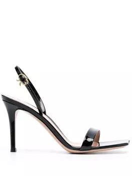 Gianvito Rossi босоножки Ribbon Stiletto 85, черный