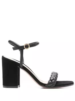 Gianvito Rossi босоножки с плетеными ремешками, черный