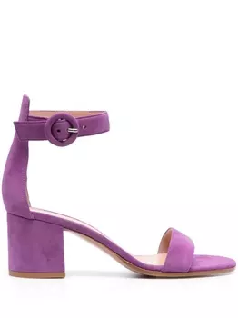 Gianvito Rossi босоножки с ремешком на щиколотке, фиолетовый