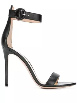 Gianvito Rossi босоножки с ремешком на щиколотку, черный