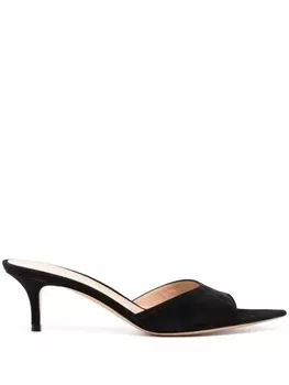 Gianvito Rossi босоножки с заостренным носком, черный
