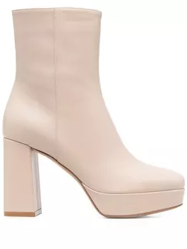 Gianvito Rossi ботильоны на каблуке, нейтральный цвет