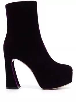 Gianvito Rossi ботильоны на платформе, фиолетовый