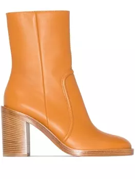 Gianvito Rossi ботильоны River 85, коричневый